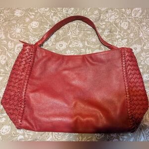 Cole Haan Hobo Bag Red Leather